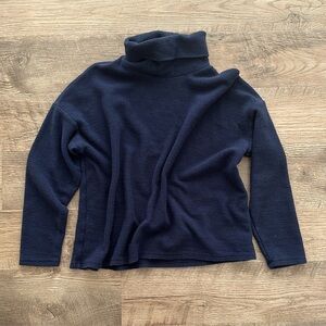 Navy Blue Turtleneck Sweater
